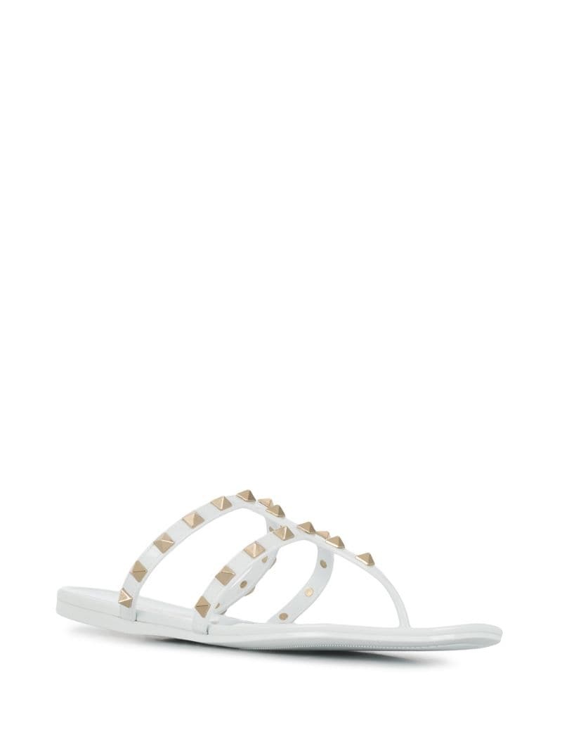 Rockstud thong-strap sandals - 2