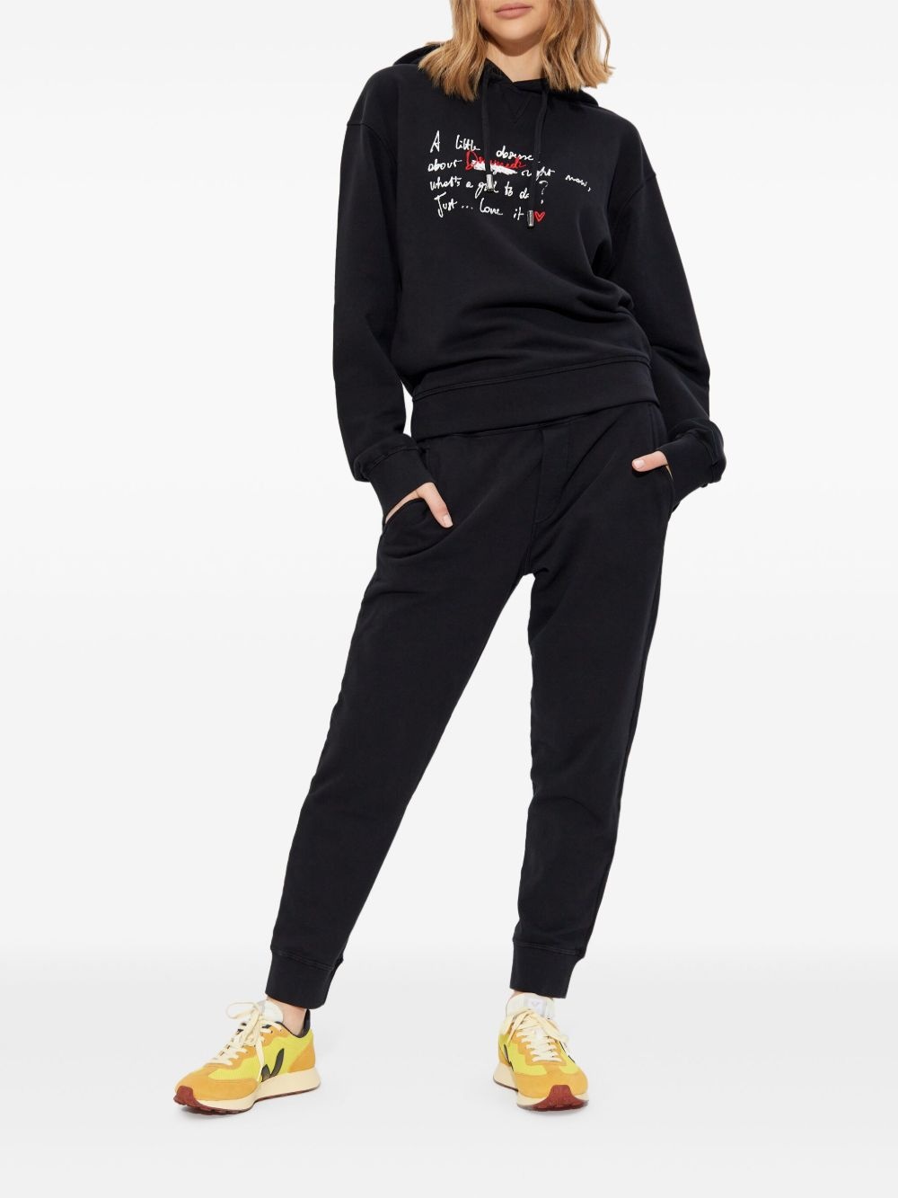 logo-print hoodie - 2