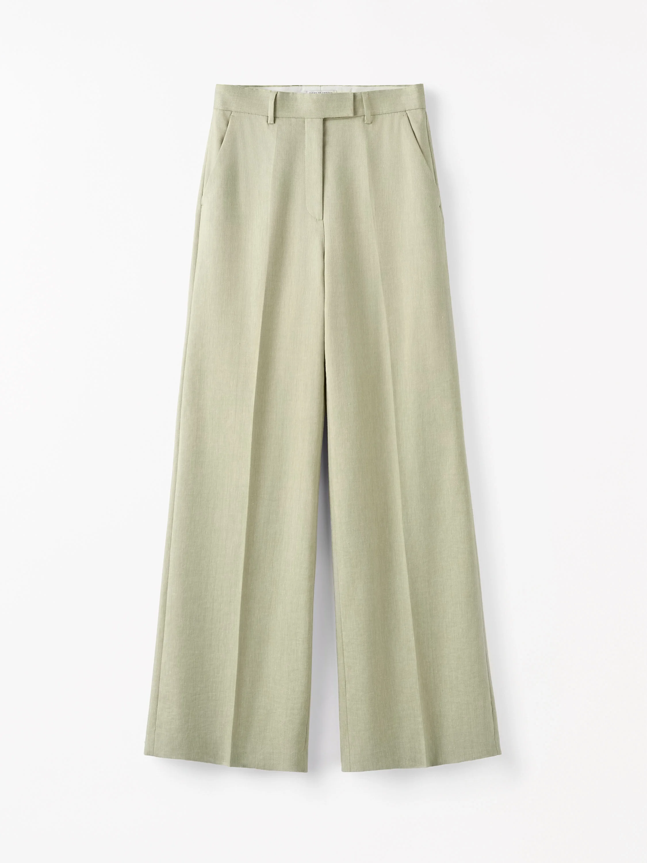 Irit Mid-Waist Linen Trousers - 1