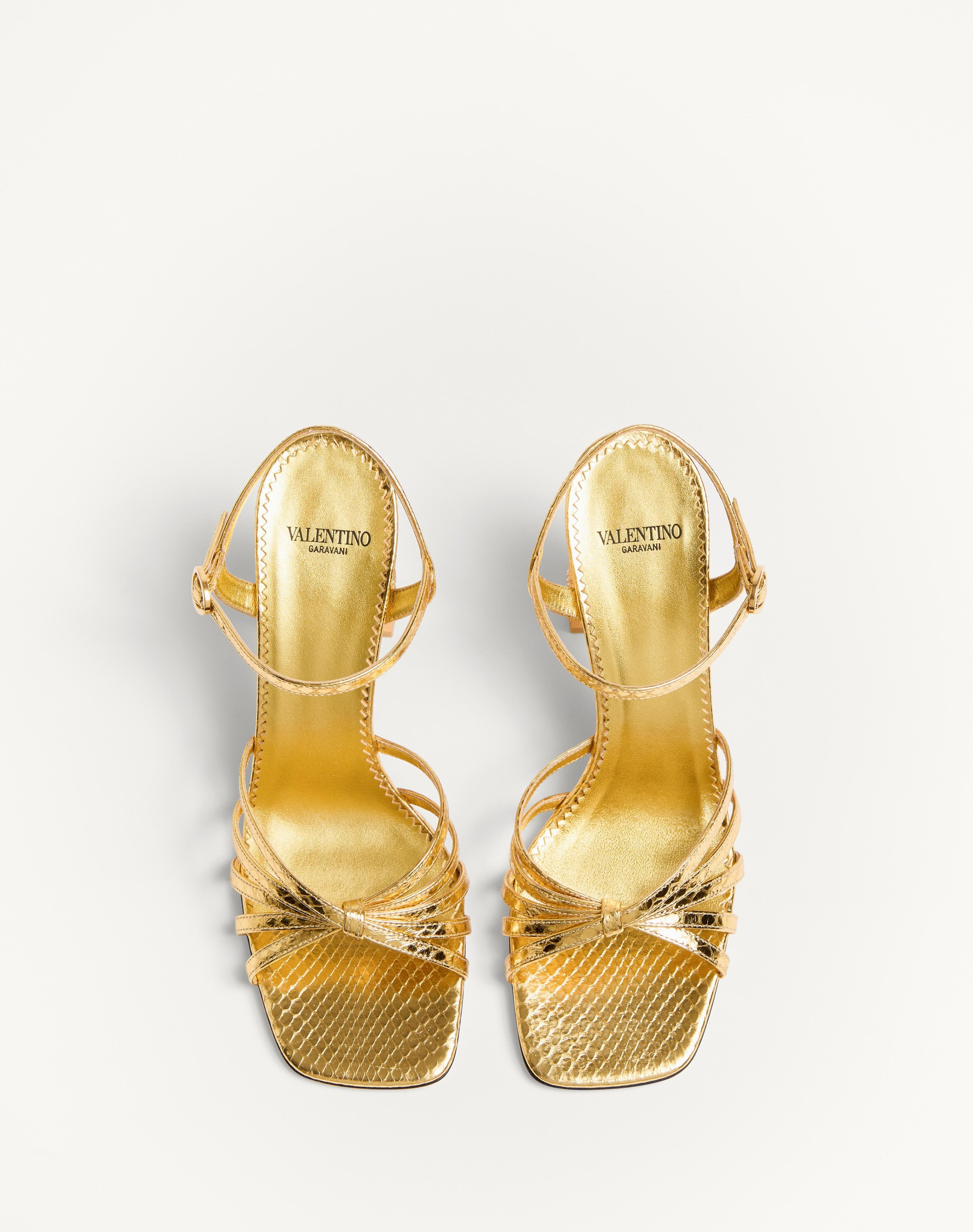 PRESHOES SANDAL IN LAMINATED AYERS WITH CRYSTALS 90MM - 4