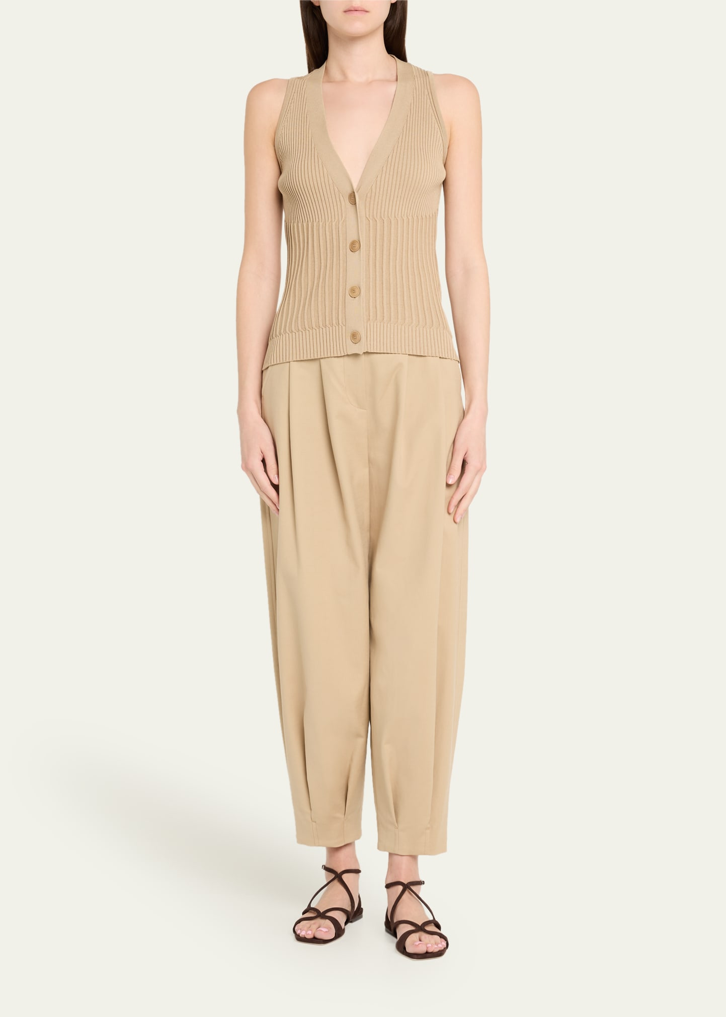 Bimba Ribbed Knit Vest - 2