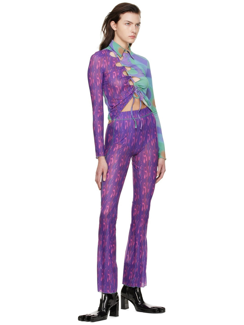 AVAVAV Blue Cutout Shirt outlook