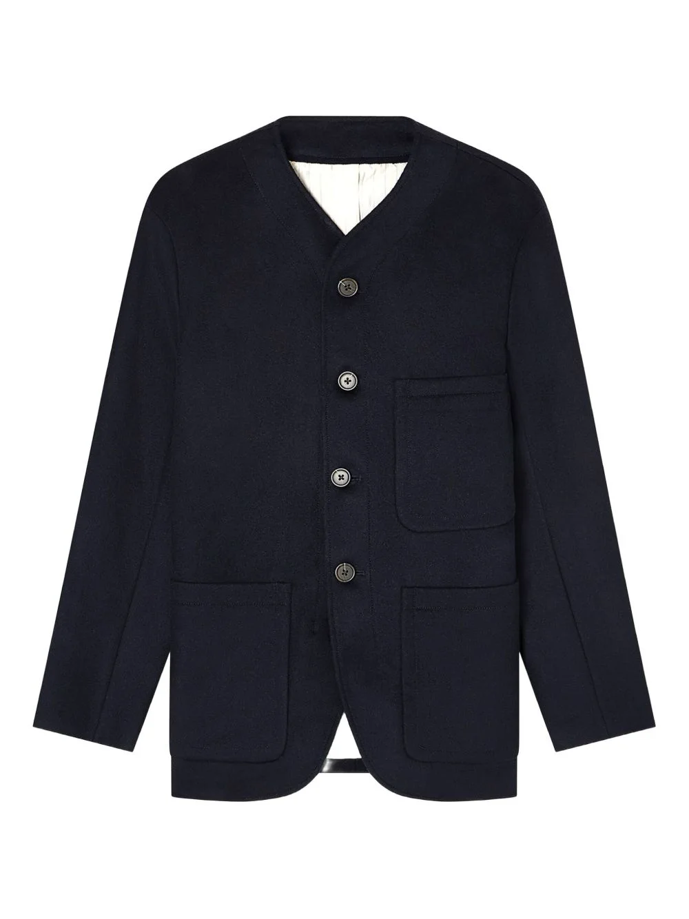 Buttoned patch-pocket jacket - 1