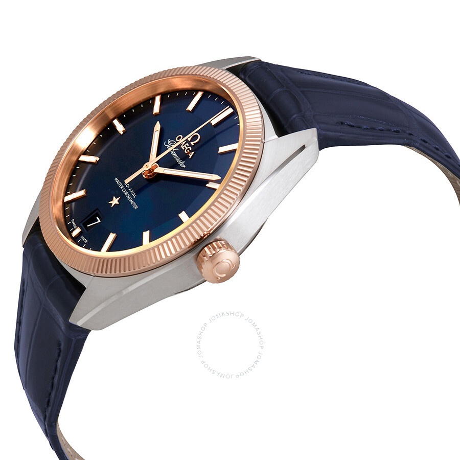 Omega Constellation Automatic Blue Dial Blue Leather Men's Watch 130.23.39.21.03.001 - 2