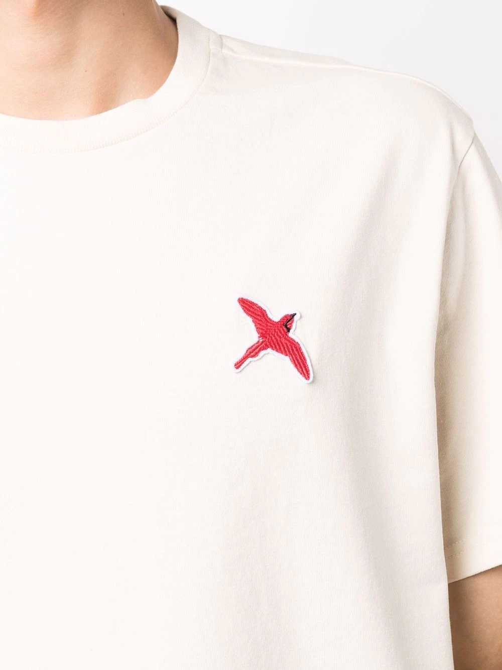 embroidered-logo organic-cotton T-Shirt - 5