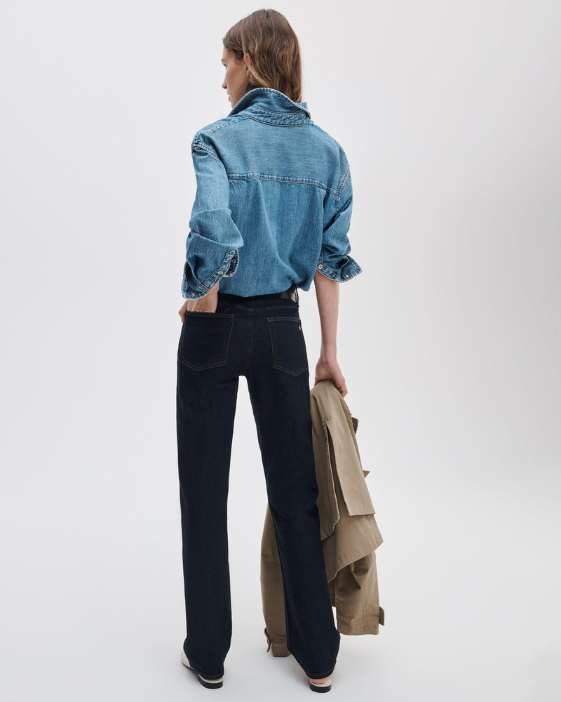 Sutton Cigarette Jeans Vintage Stretch in Dark Rinse 6