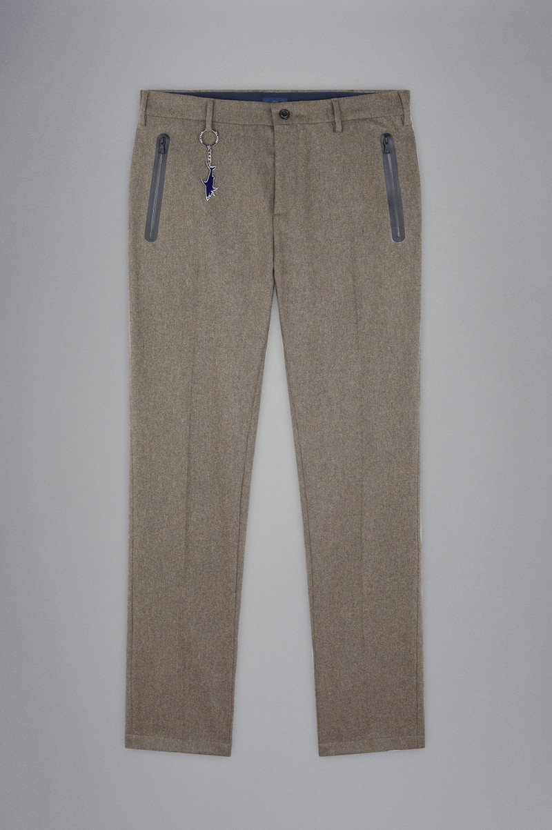 TECHNICAL WOOL CHINO TROUSERS 1