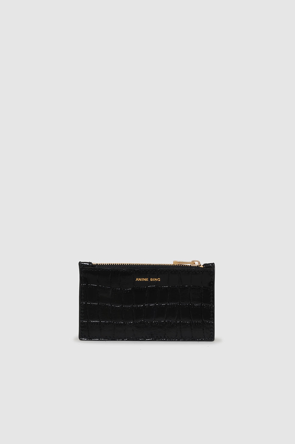 Lucy Card Holder - Black Embossed - 1