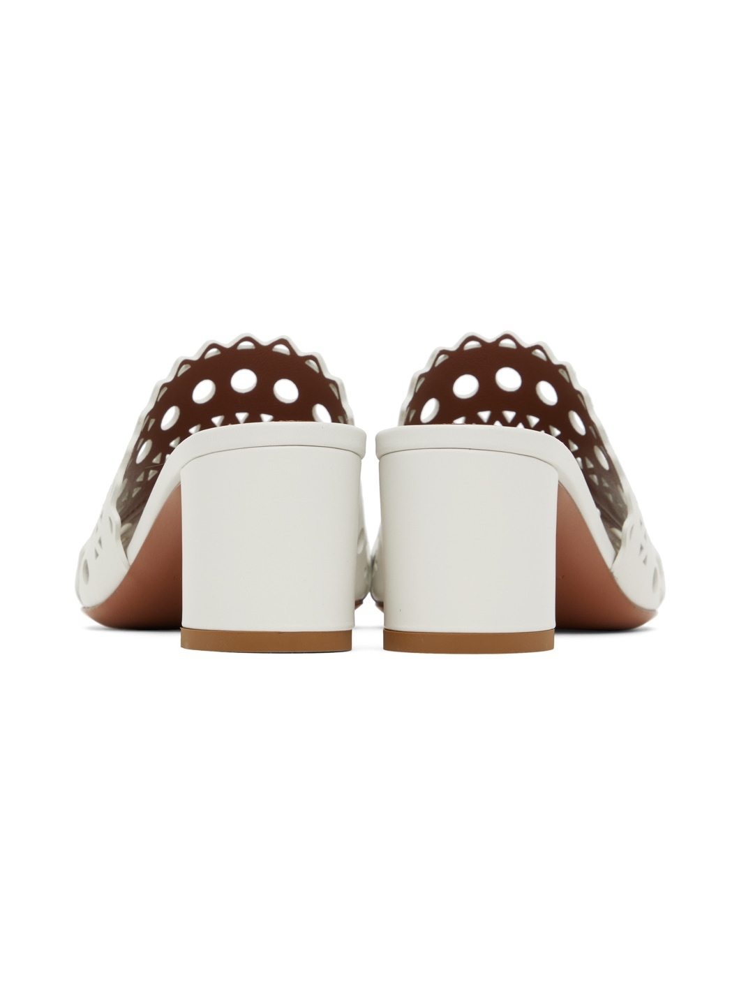 White Vienne Heeled Sandals - 2