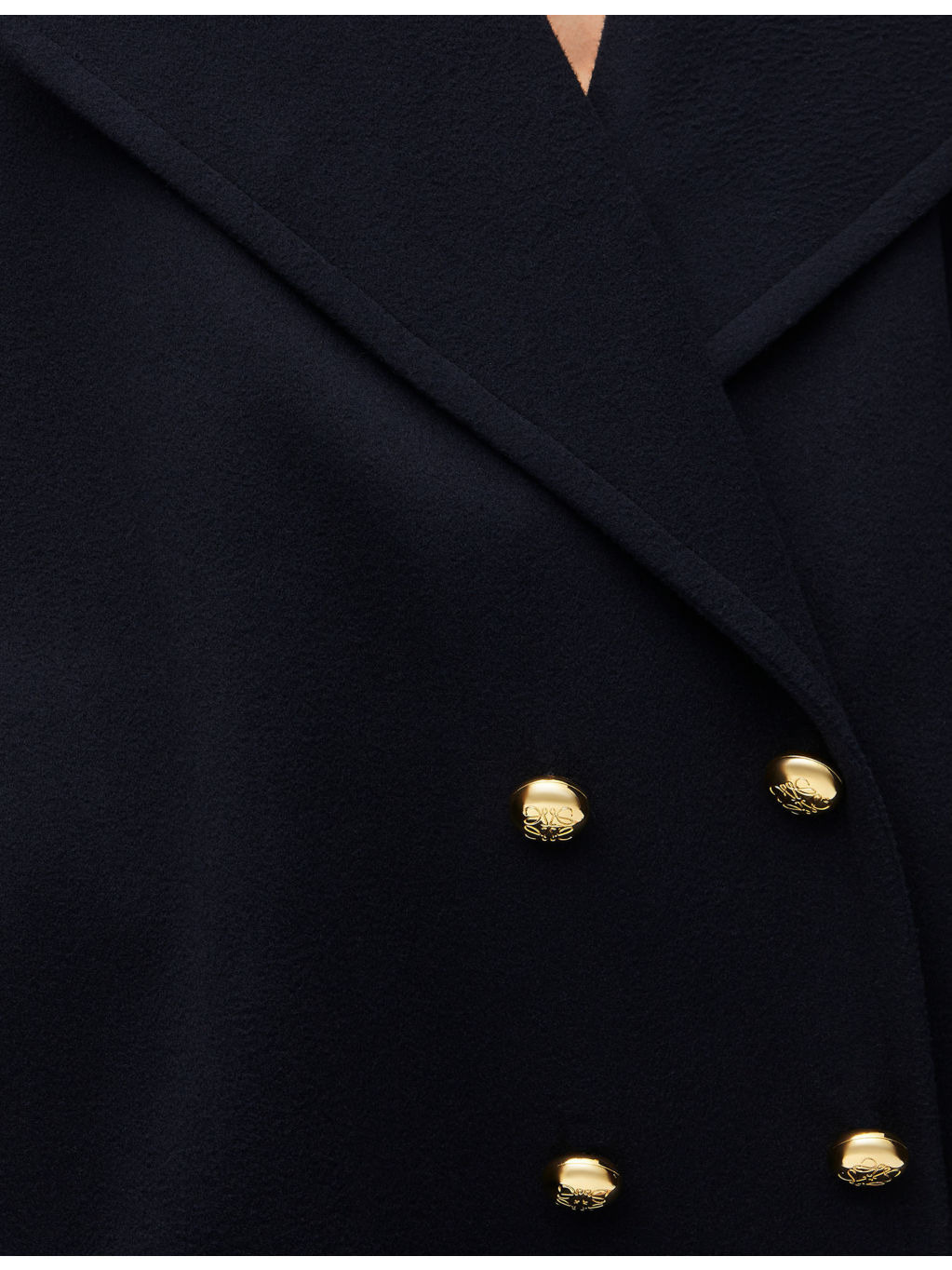 Pebble button-embellished wool coat - 5