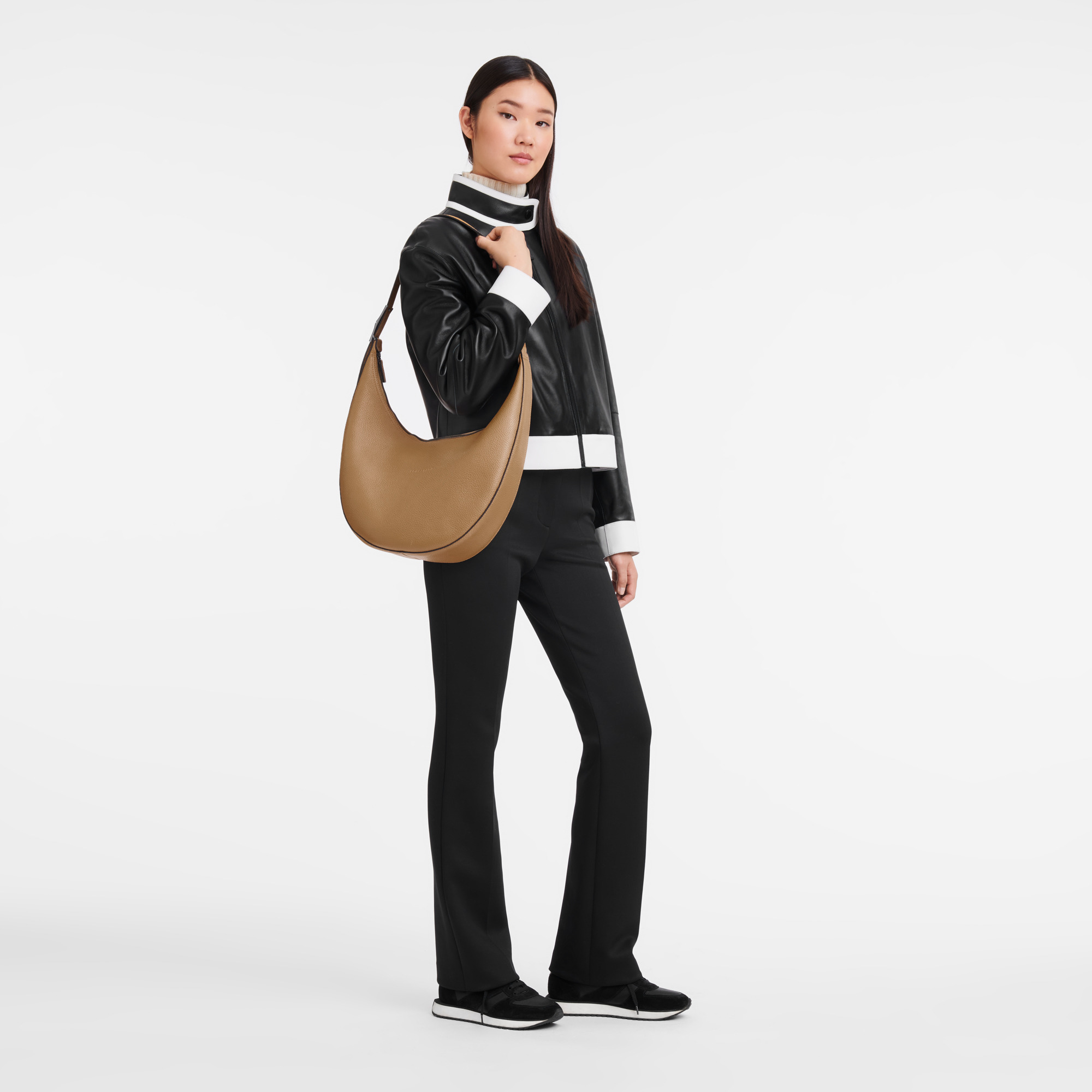 Le Roseau Essential L Crossbody bag Fawn - Leather - 2
