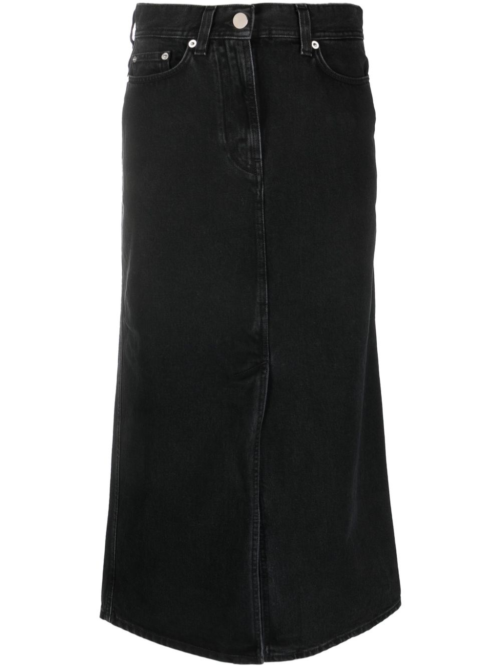organic-cotton midi skirt - 1