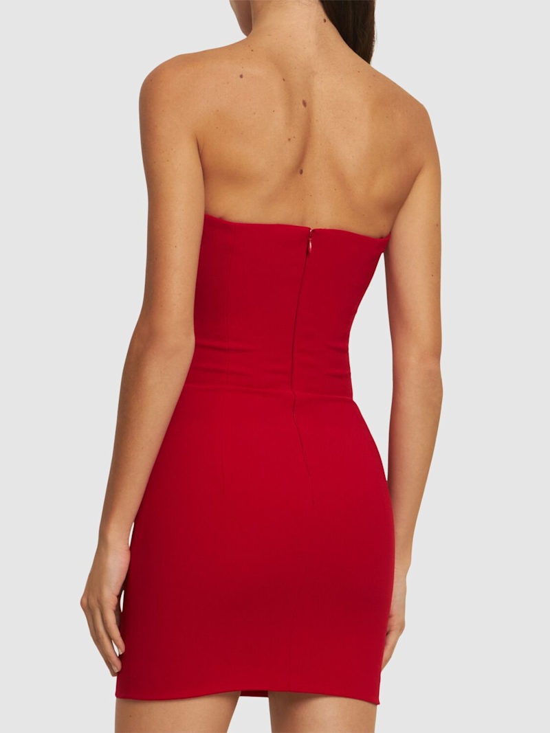 Margaux strapless crepe mini dress - 3