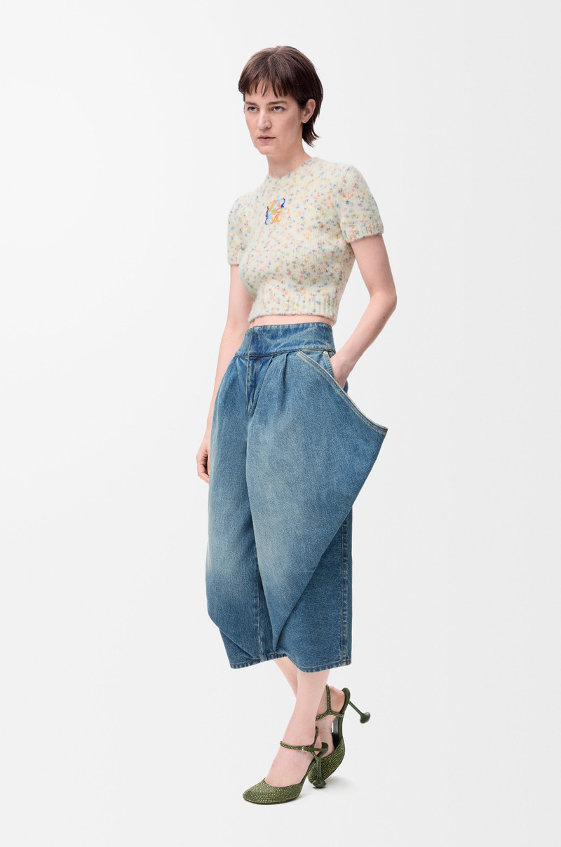 Loewe Short sleeve sweater in wool and alpaca blend outlook