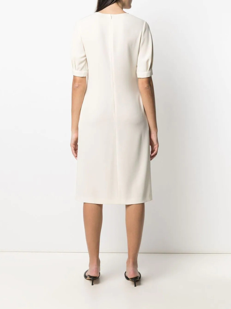 button-embellished puff sleeve dress 4