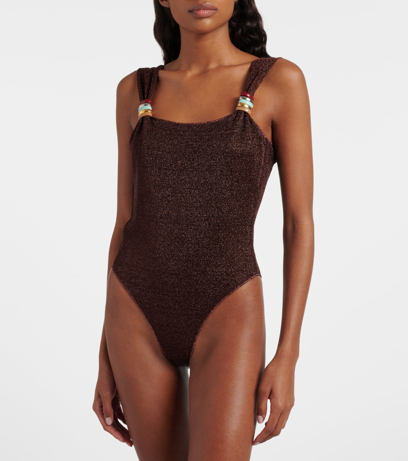 Oséree Lumière ring-detail swimsuit outlook