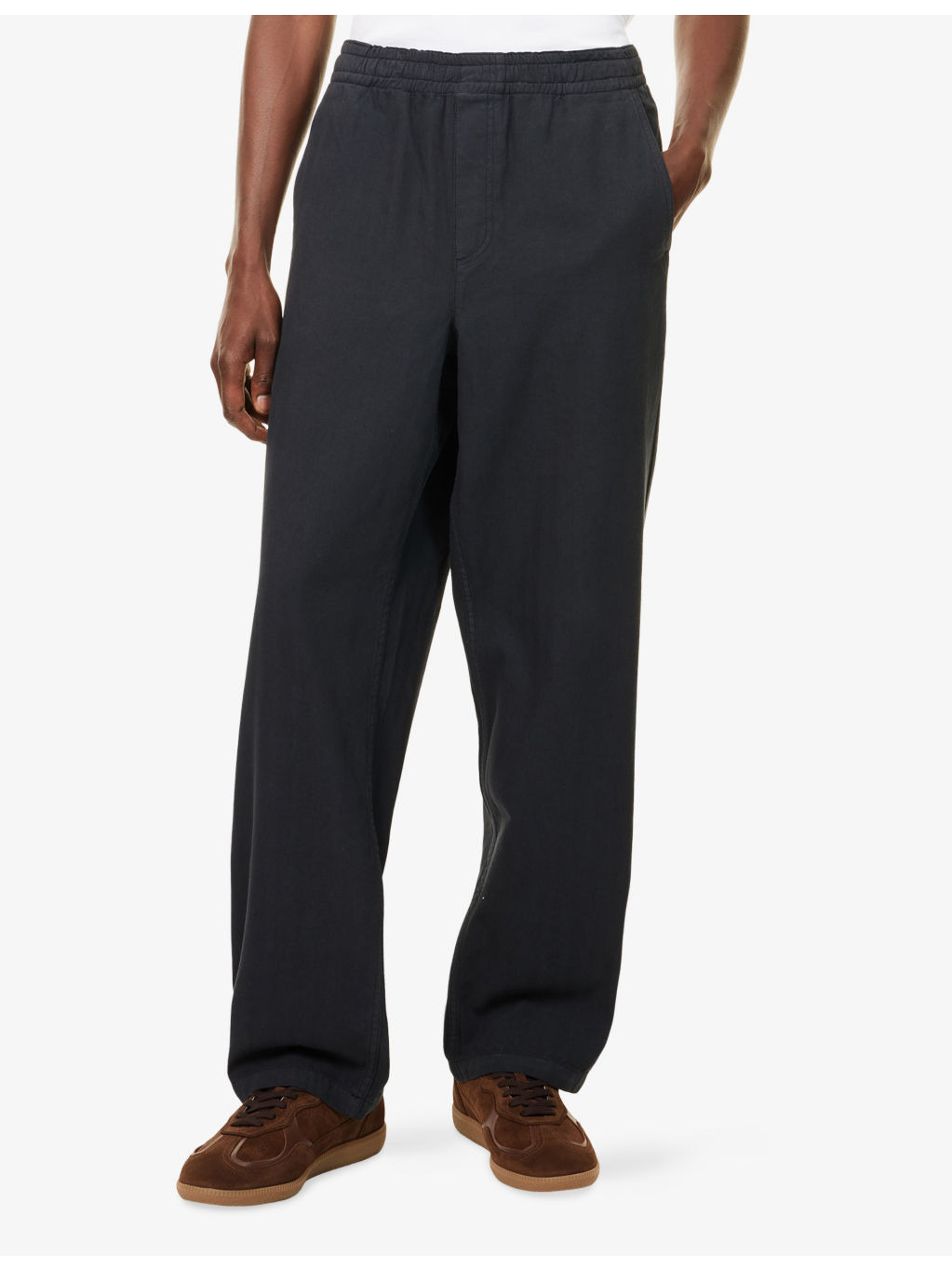 Lucien Wide-Leg Cotton Trousers - 3