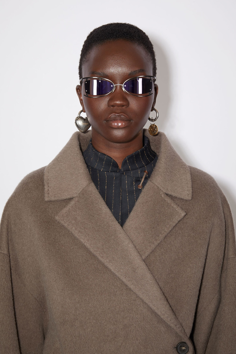 Belted wool coat - Fox grey 8