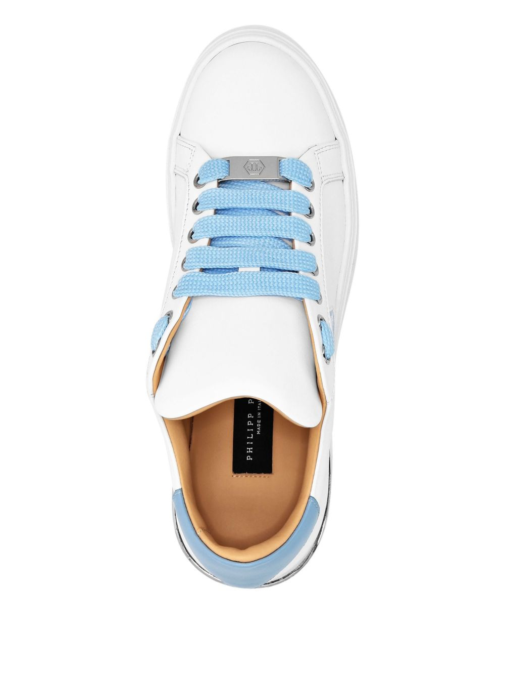 leather platform sneakers - 3