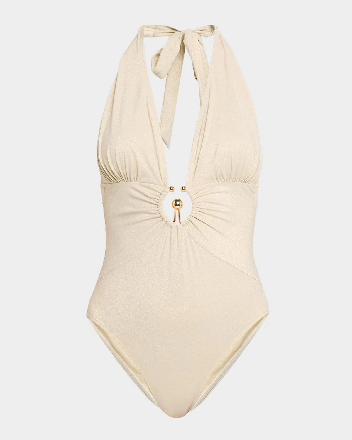 Devin Ring Halter One-Piece Swimsuit - 1