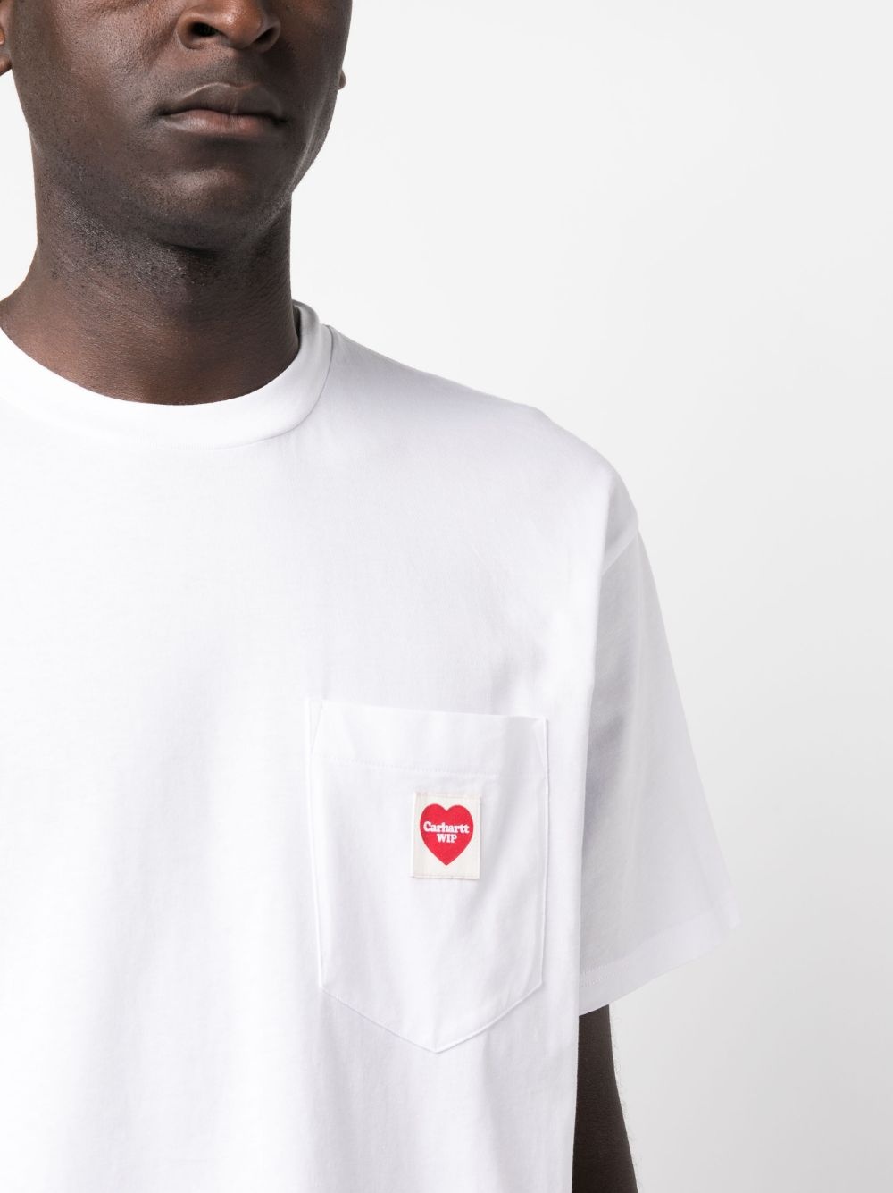 logo-patch cotton T-shirt - 5