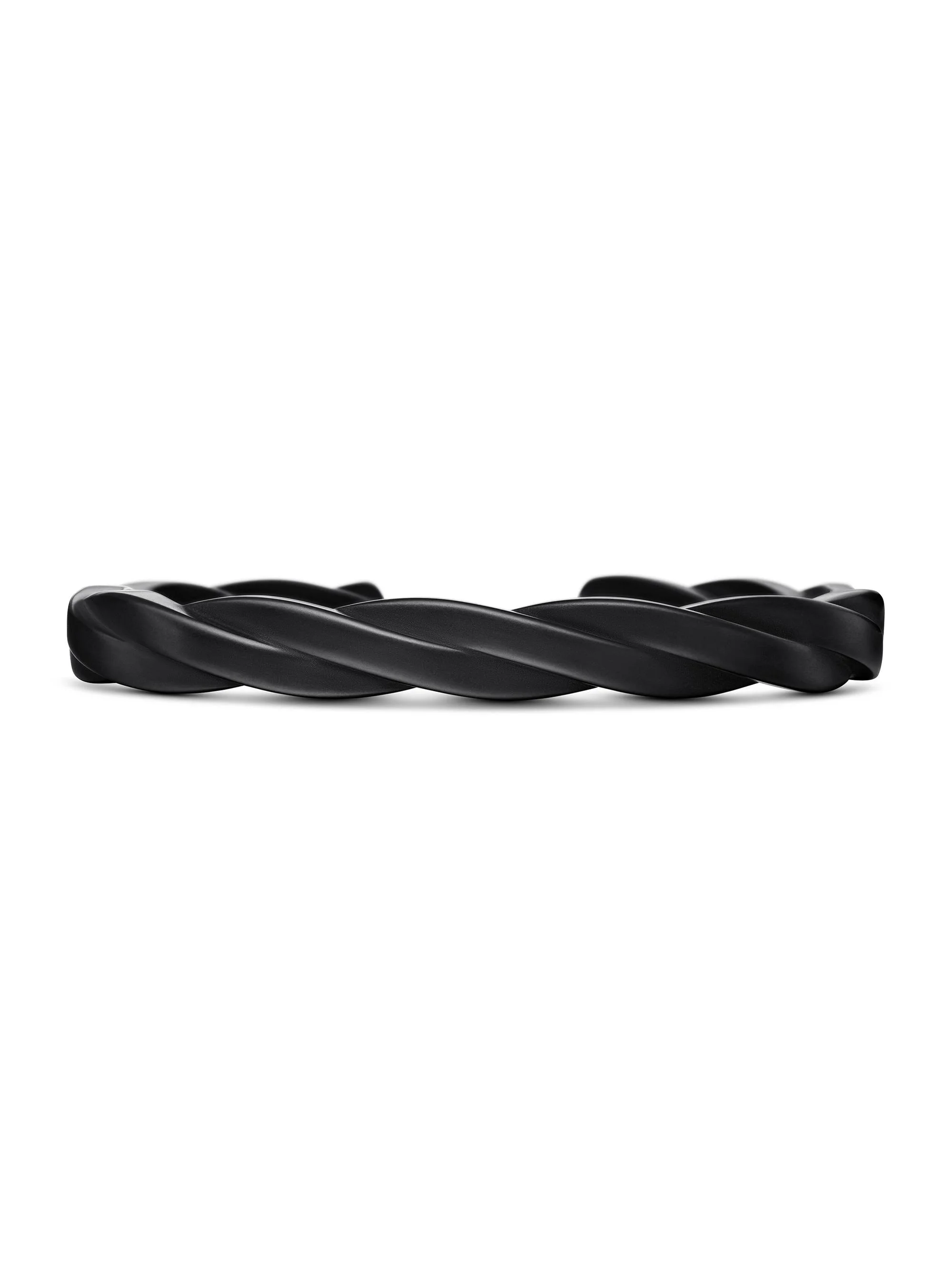 Men's DY Helios Cuff Bracelet in Black Titanium, 9MM - Black - 1