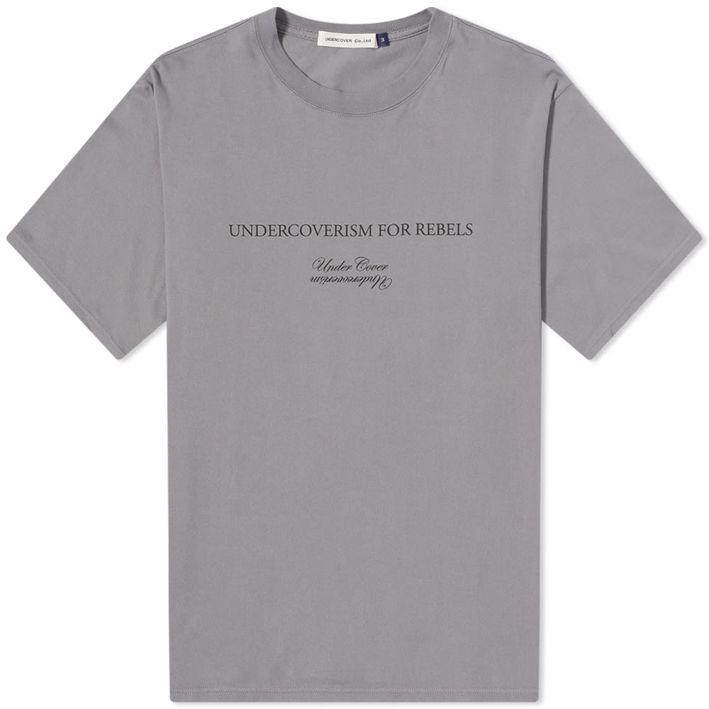 Undercover Slogan Logo Backprint Tee - 1