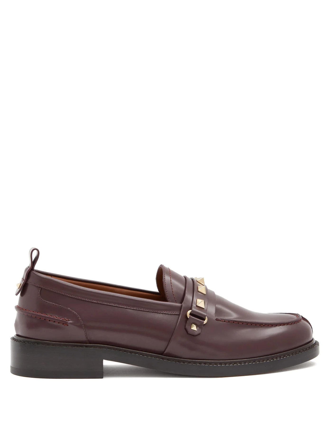 Rockstud patent-leather loafers - 1