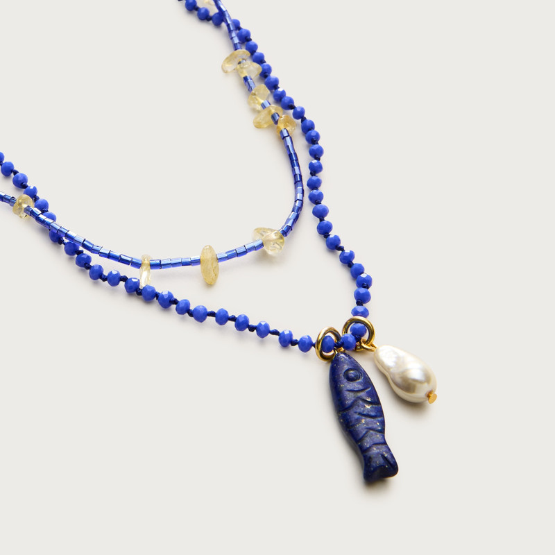 Fish charm necklaces set-of-two 3