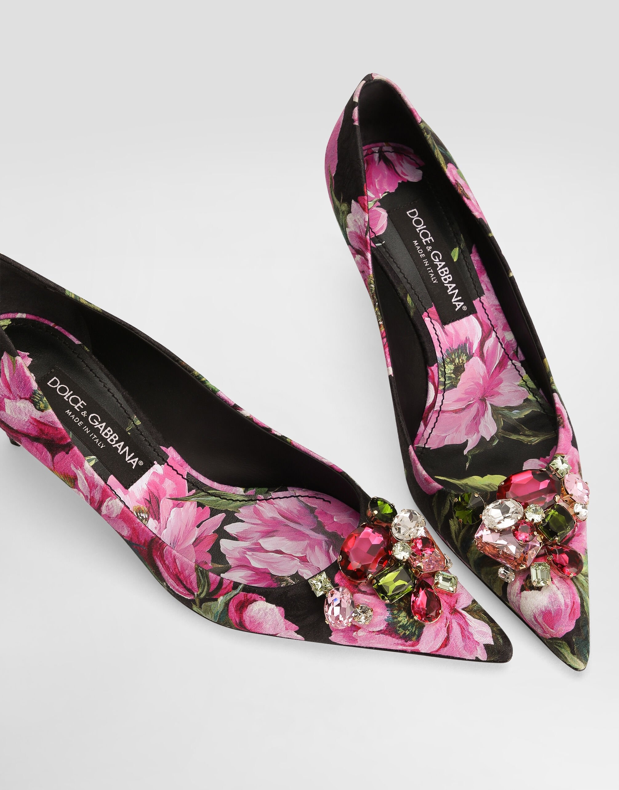 Printed brocade pumps - 4