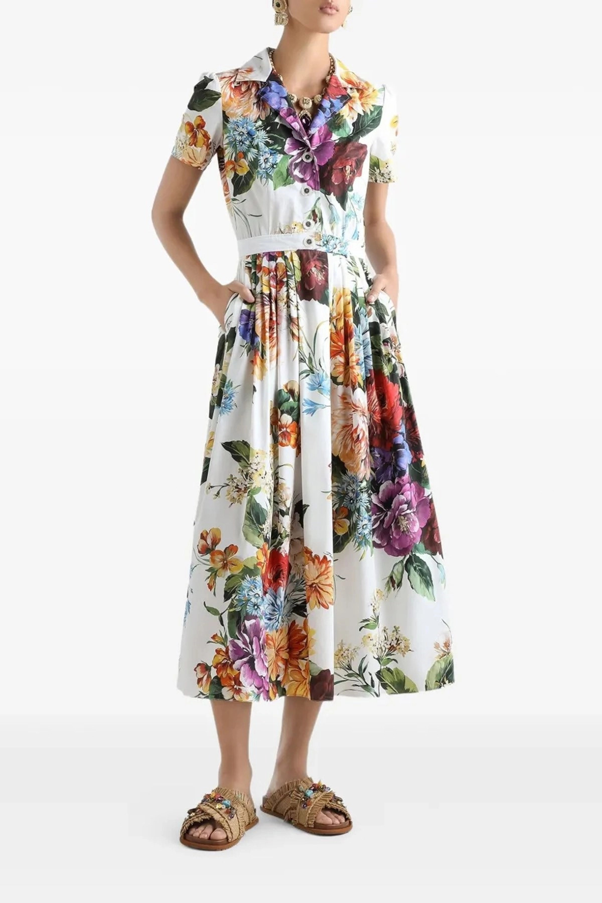 'Bouquet' print dress - 2