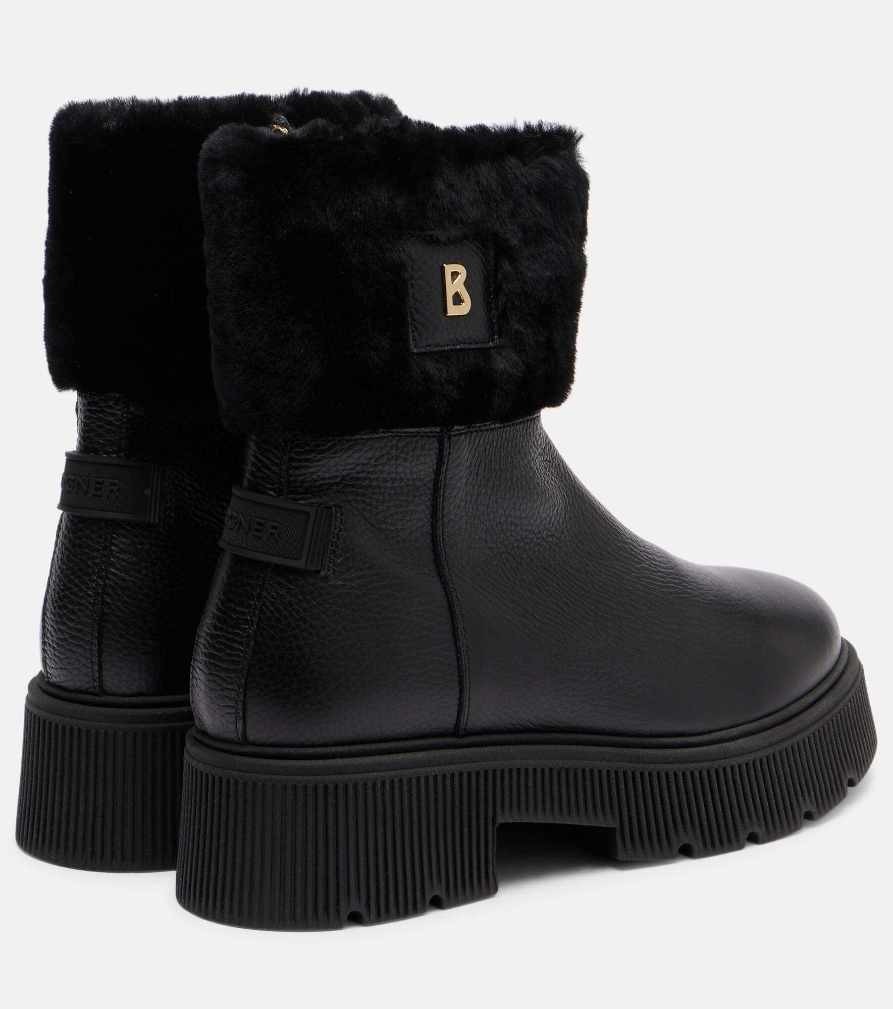 Turin shearling-lined leather ankle boots - 2