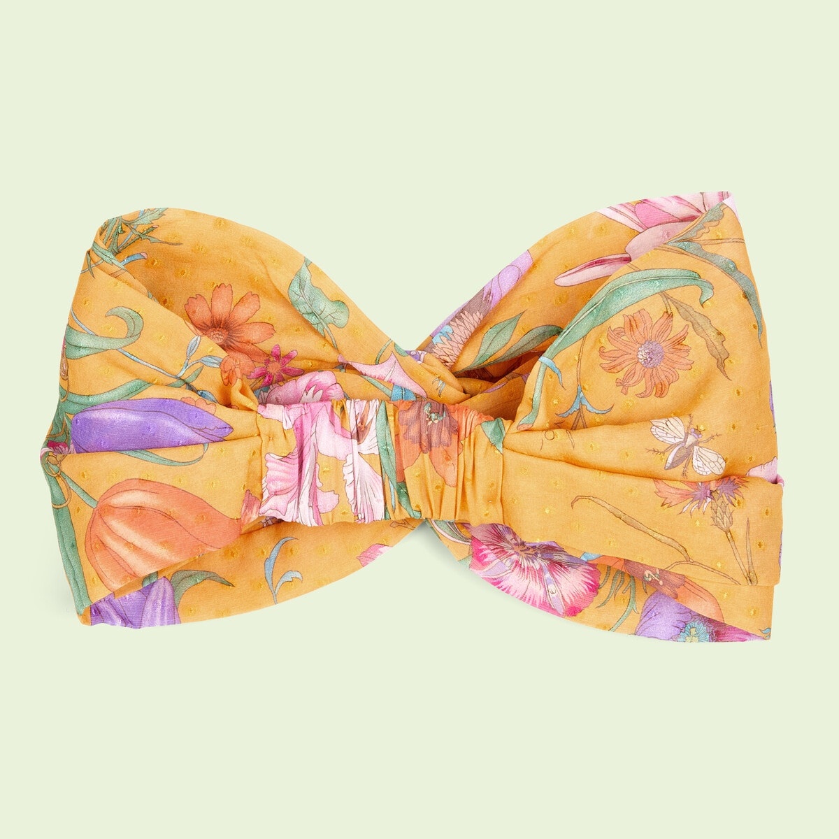 Flora print silk headband - 4