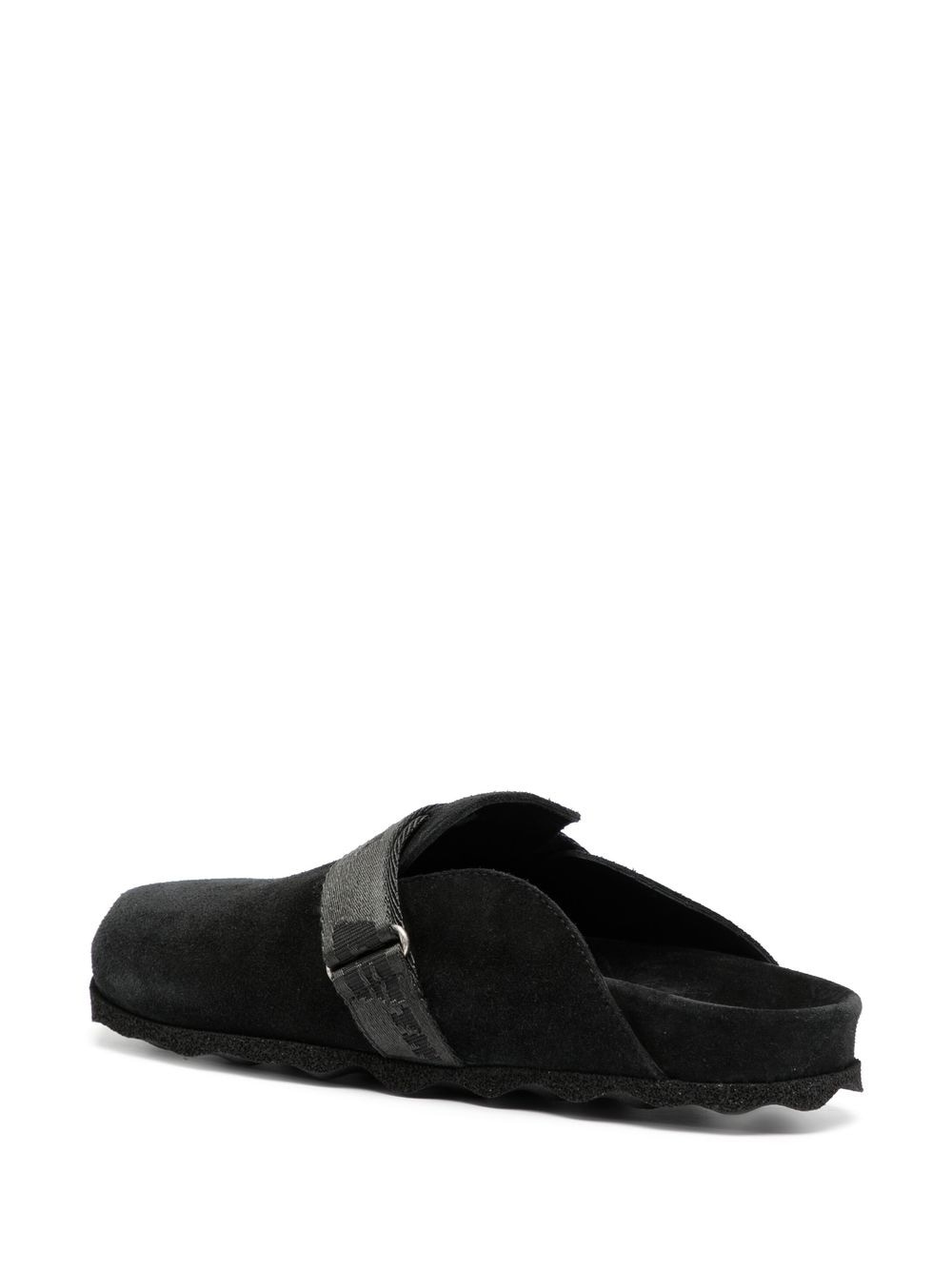 Industrial Belt suede mules - 3