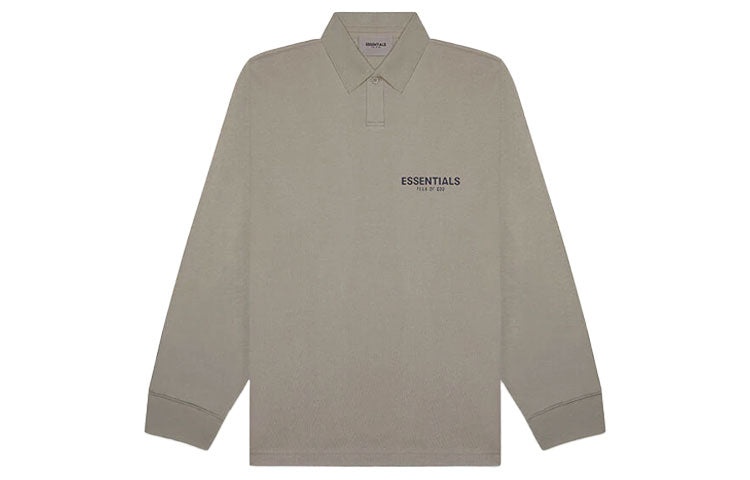 Fear of God Essentials FW20 Long Sleeve Polo Shirt 'Taupe' FOG-FW20-355 - 2