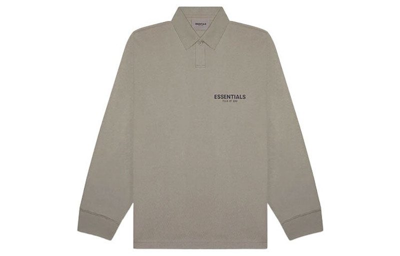 ESSENTIALS Fear of God Essentials FW20 Long Sleeve Polo Shirt 'Taupe' FOG-FW20-355 outlook