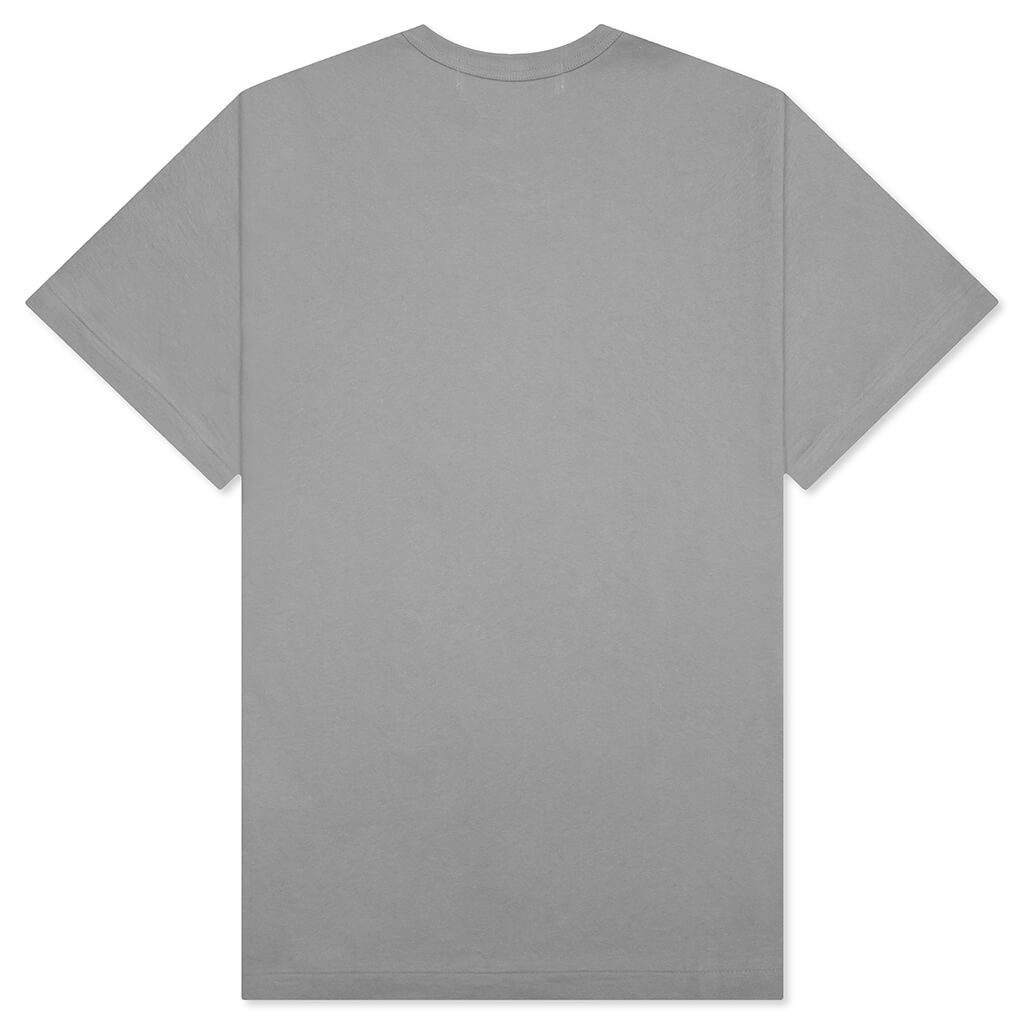 COMME DES GARCONS PLAY SMALL RED HEART T-SHIRT - GREY - 2