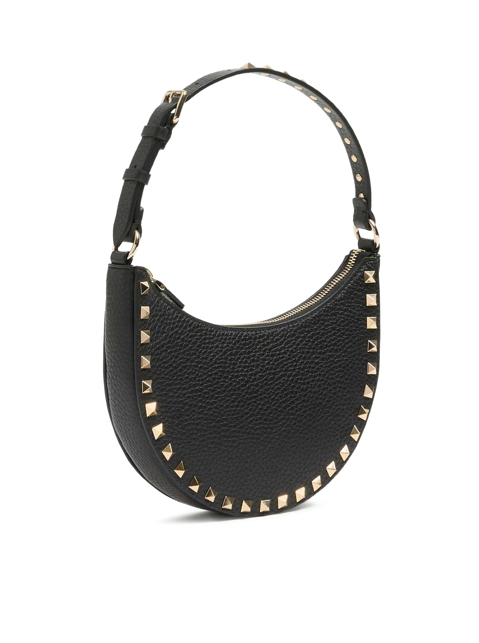 MINI HOBO BAG ROCKSTUD IN GARNET CALFSKIN - 2