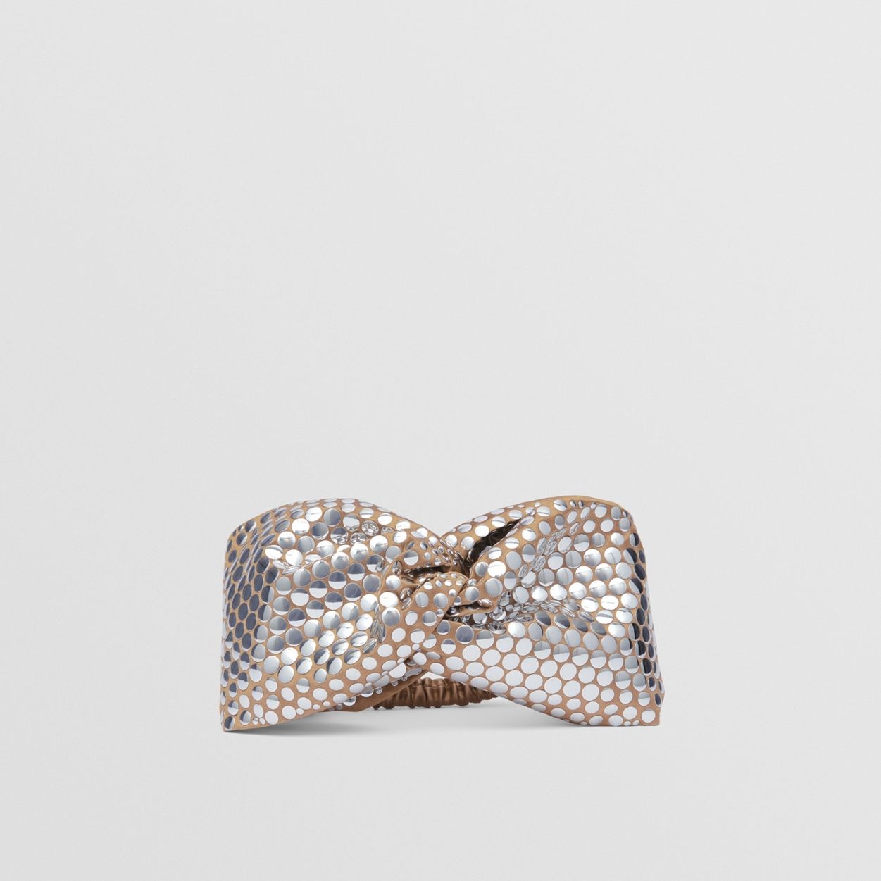Metallic Paillette-embellished Silk Headband 3