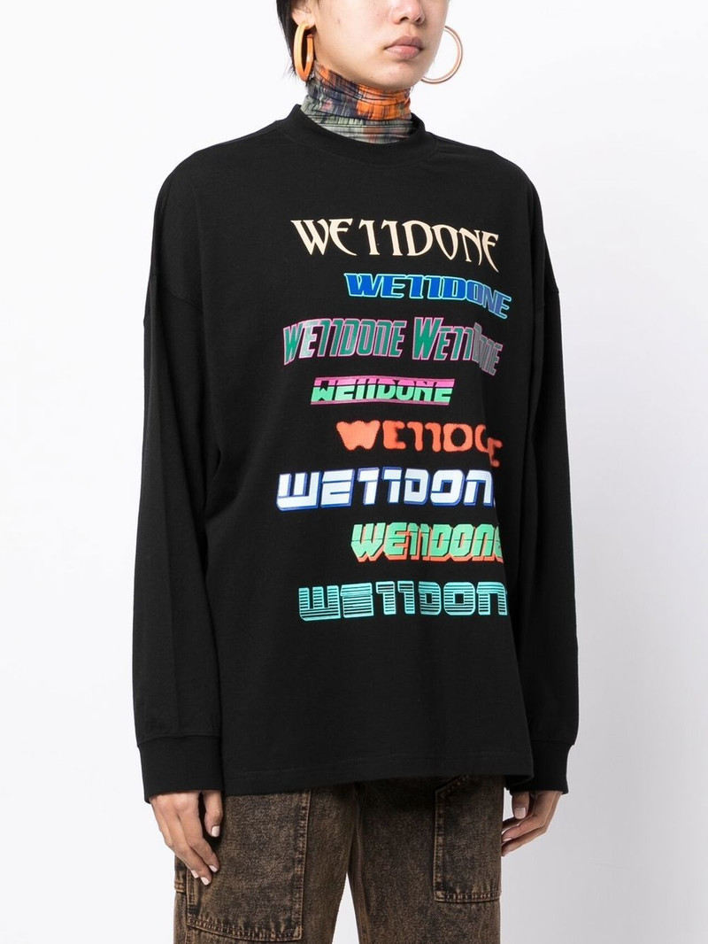 multi-logo cotton sweatshirt 3