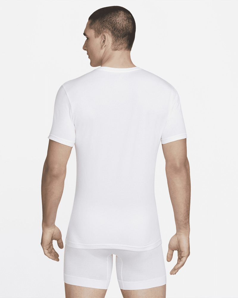 Nike Nike Dri-FIT Essential Cotton Stretch Slim Fit V-Neck Undershirt (2-Pack) outlook