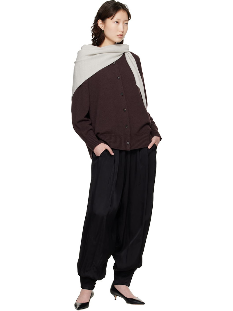 CORDERA Burgundy Merino Wool Cardigan outlook