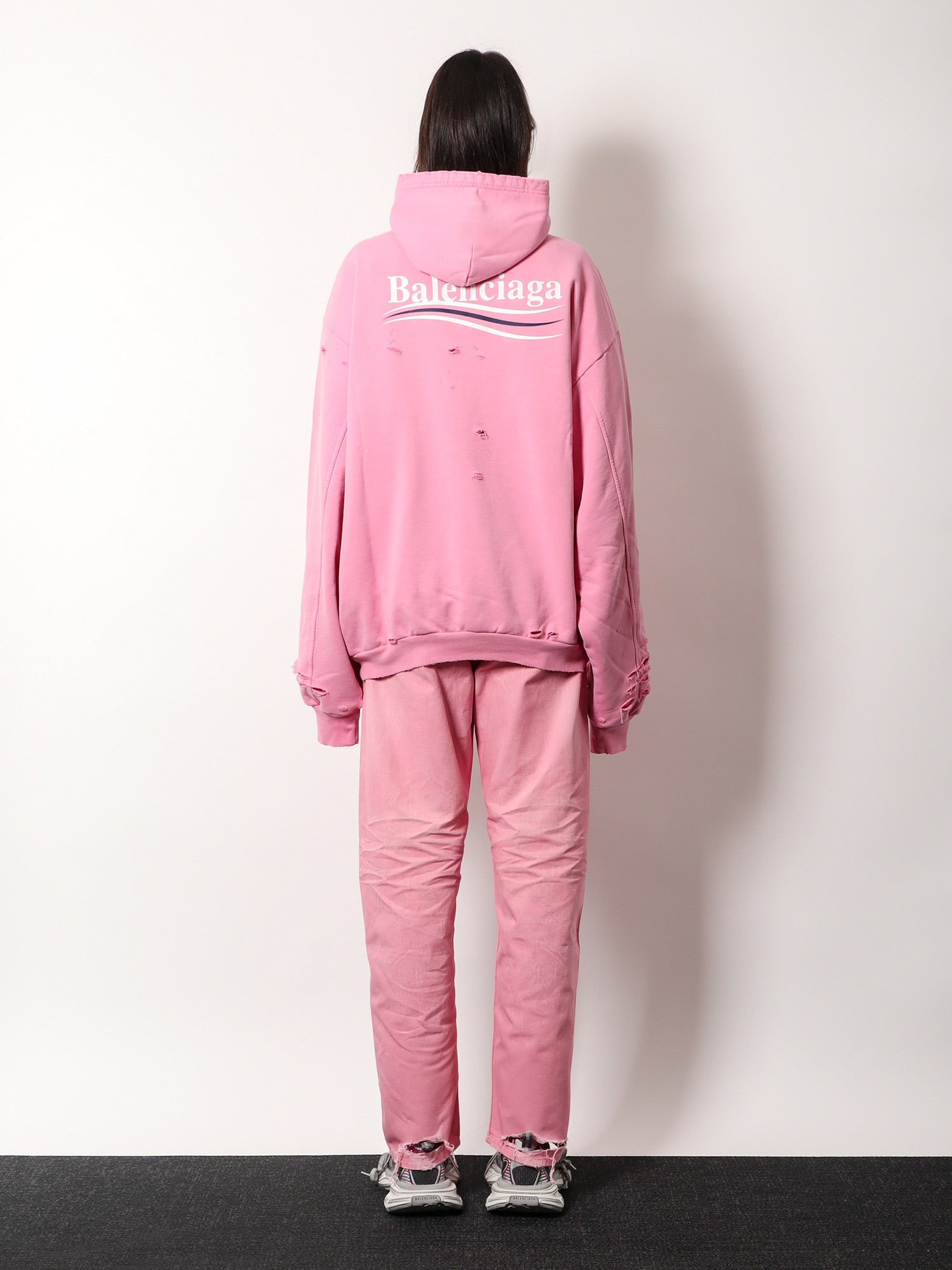 Destroyed Finish Cotton Sweatshirt - 3