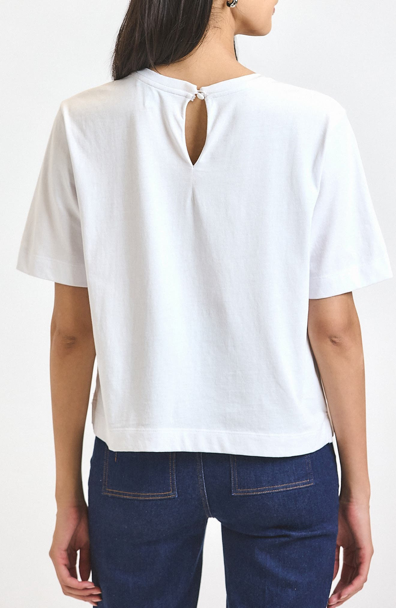 Derek Lam 10 Crosby Miranda Boxy Cotton T-Shirt in White at Nordstrom - 2