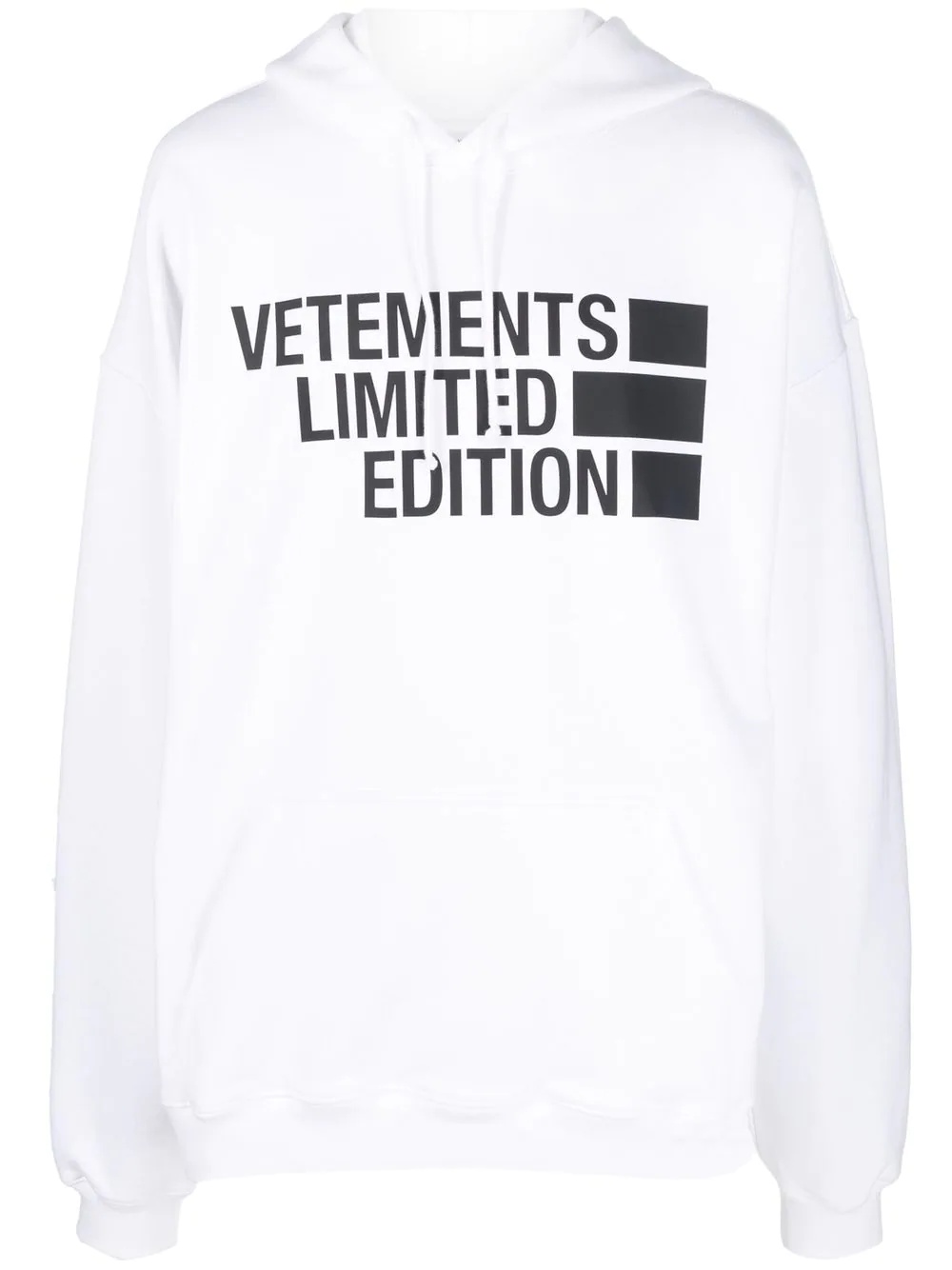 logo-print oversized hoodie - 1