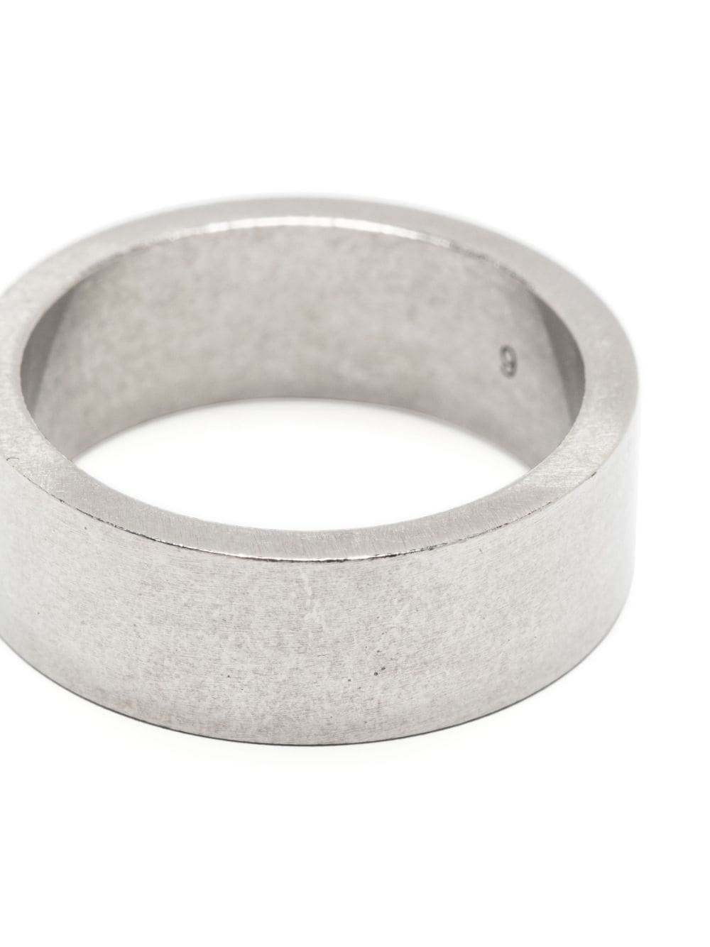 logo-engraved band ring - 3