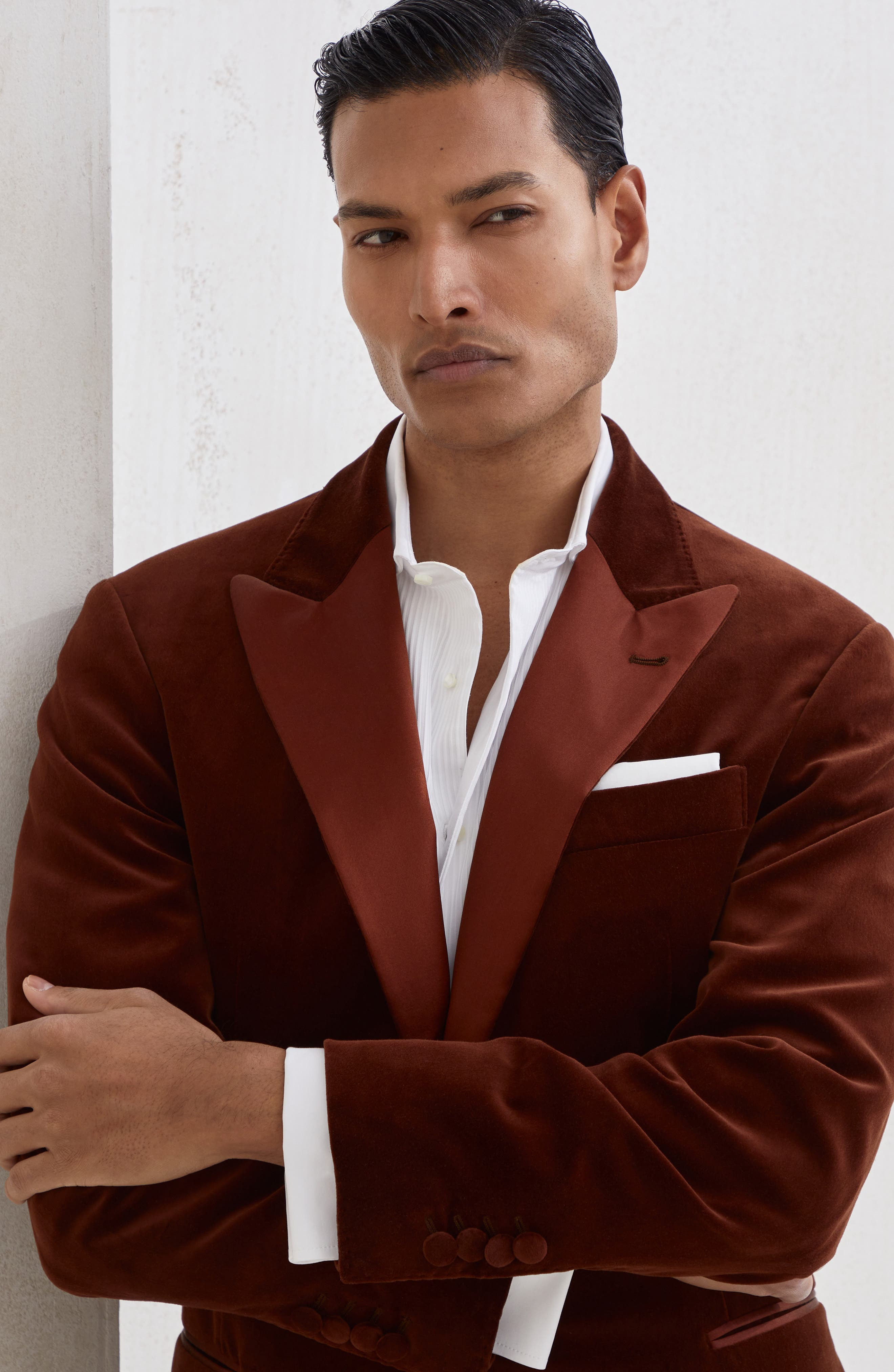 Brunello Cucinelli Tuxedo jacket in Brown at Nordstrom - 4