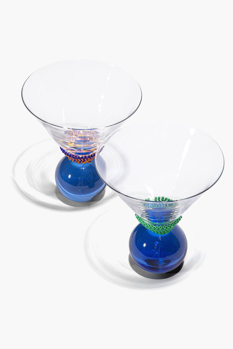 STAUD STAUD BEADED BARWARE BLUE STRIPE outlook