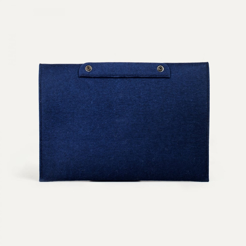 Bleu de Chauffe MISHA 13” LAPTOP SLEEVE  -  BLUE FELT outlook