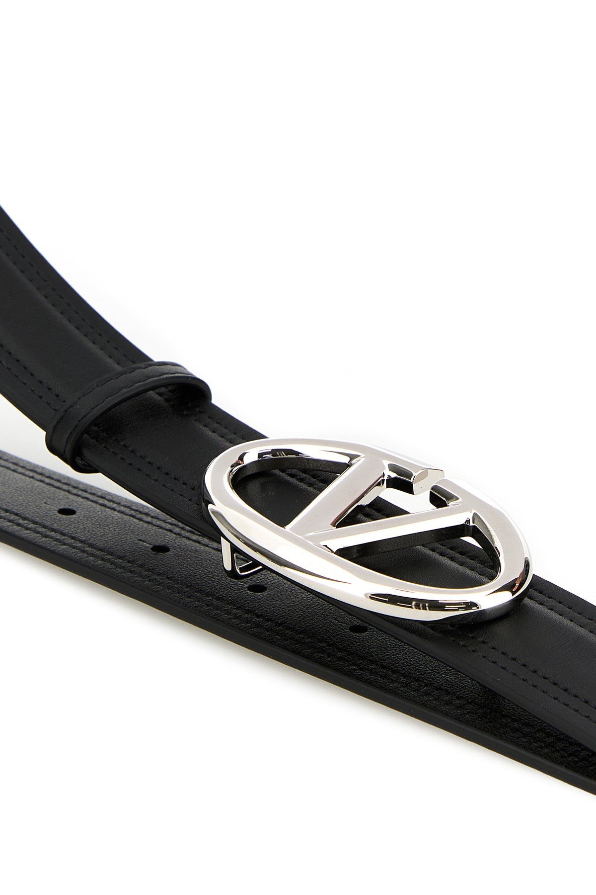 Black leather reversible belt - 4